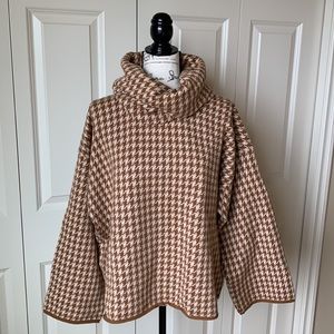 NWT AUTH Hermès 100% Cashmere Sweater with removable turtleneck, sz 38